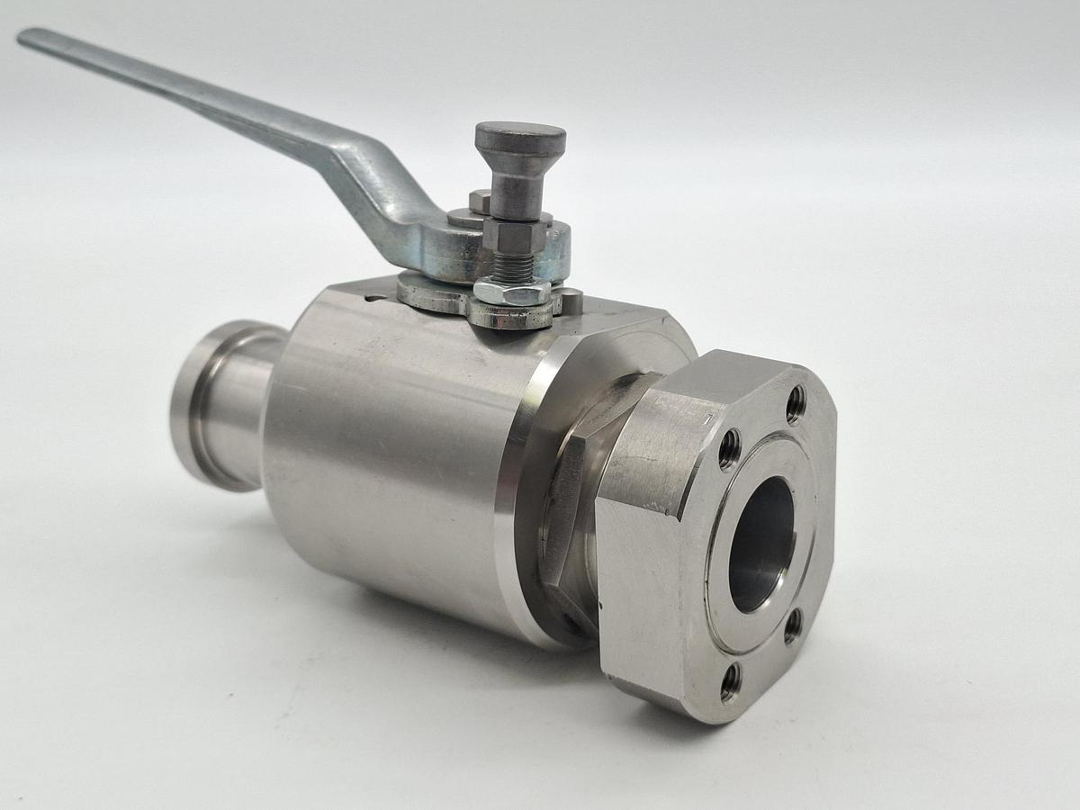 Edelstahl Kugelhahn, RKH DN32 SAE D/S, 3000psi, Pister, neu