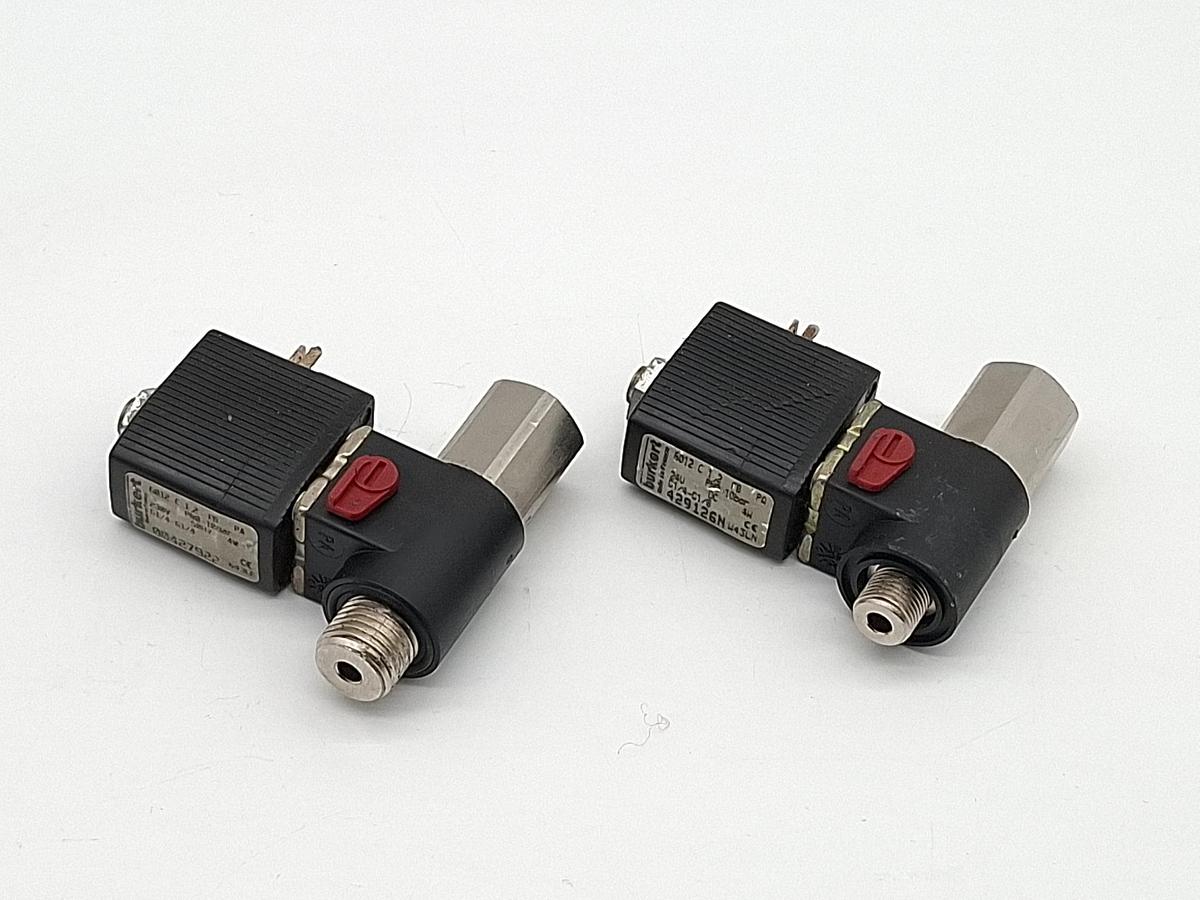 Gebraucht 2 Stück Magnetventile, 6012 C1,2 FB PA, Bürkert, gebraucht-Funktionszusicherung