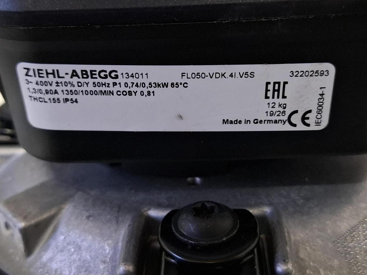 Axiallüfter, FL050-VDK.4I.V5S, Ziehl ABEGG, neu