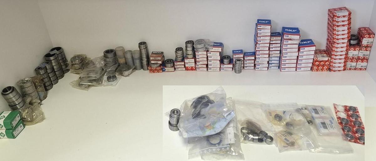 Konvolut ca. 265 Stück kleine Wälzlager, SKF, FAG, INA, , neuwertig