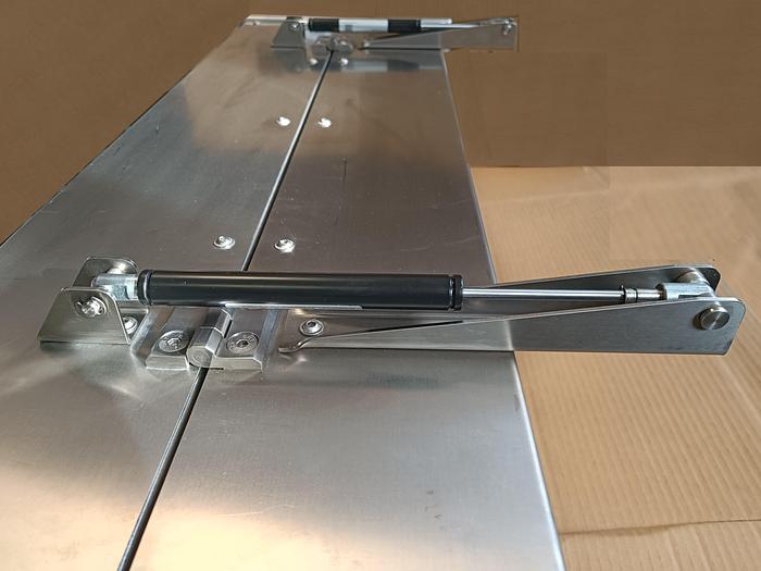 Gebraucht 2 Stück Industrie-Gaszugfeder inkl. Zubehör, GZ 19-100-AA-270N, ACE, gebraucht-Top