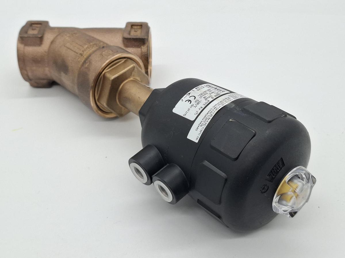 Schrägsitzventil, 2000 B PTFE Kv25, 16bar, DN32, PN25, 187865, Bürkert, neu