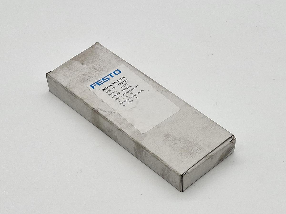 Magnetventil, 173139, MEH-5/3G-1/8-B, Festo, neu