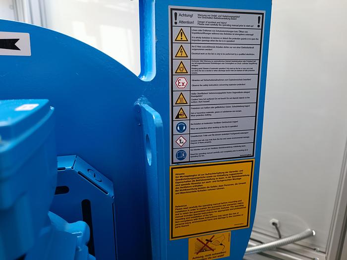 Gebraucht Ex geschützter Radialventilator, 8,3m³/min, MXE 010-000830-00, Reitz, neuwertig -40%