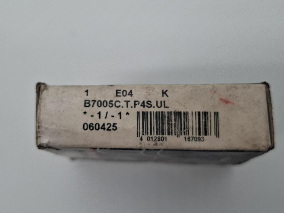 1 Stück Präzisions Spindellager, B7005C.T.P4S.UL, FAG, neu