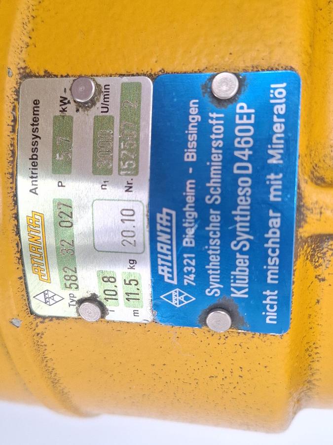 Planetengetriebe, 582 32 027,  n1 3000rpm, i=10,8, 5,7KW, Atlanta, neuwertig