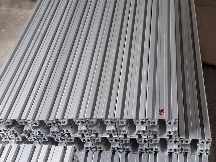 Gebraucht Aluminiumprofil, 50m, nur € 25/m, 90x90 L B Typ Nut 10 leicht, , gebraucht-Top