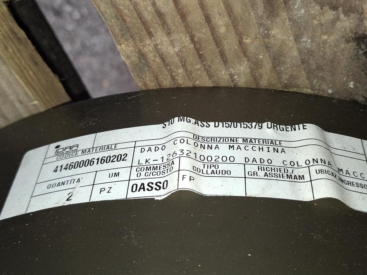 Holmdehnmutter für Druckgussmaschine IDRA2500, TR300x10, 41460006160202, Idra, neu