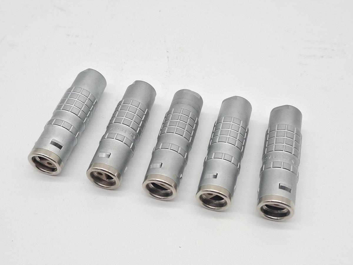 5 Stück Steckverbinder, FFA.2E, Lemo, neu
