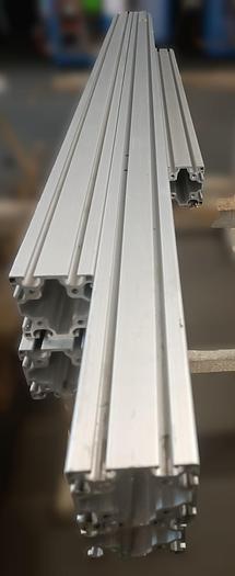 Gebraucht 9,36m Aluminiumprofil zum Sensationspreis €35/m excl., Nut 8mm, 80 x 80mm , gebraucht