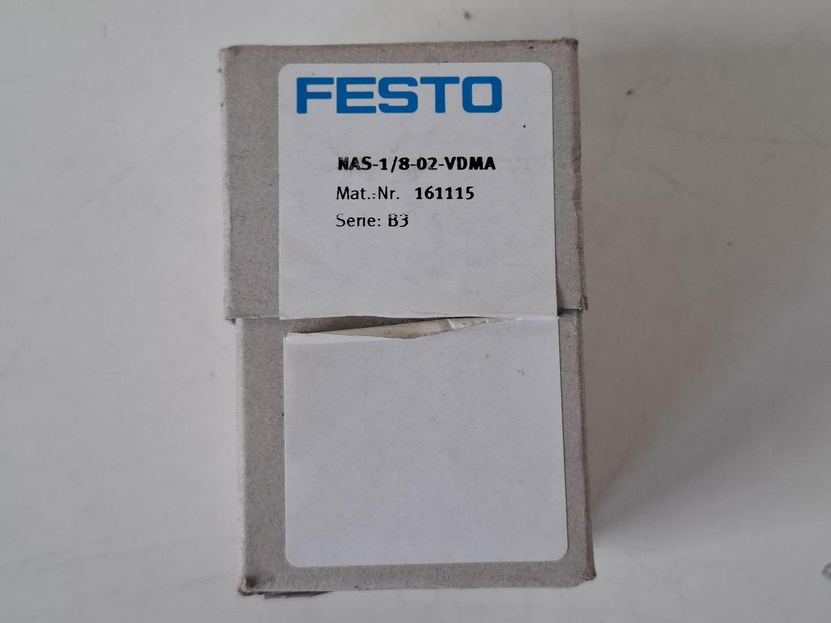 5 Stück Einzelanschlussplatte, NAS-1/8-02-VDMA, 161115, Festo, neu