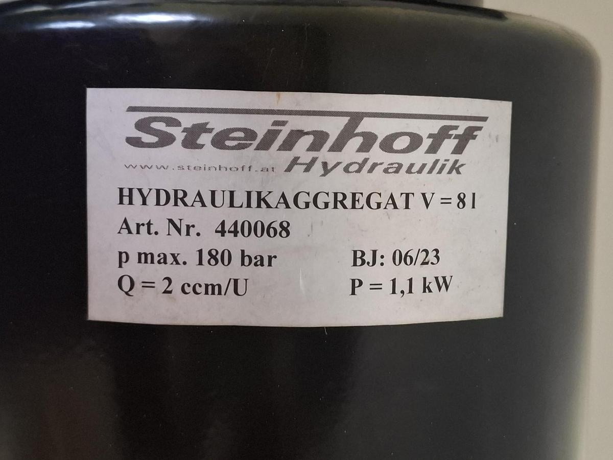 Einfach wirkende Hydraulikpumpe, V=8L, P max.180bar, 2ccm/U, 1,1KW, Steinhoff, neu