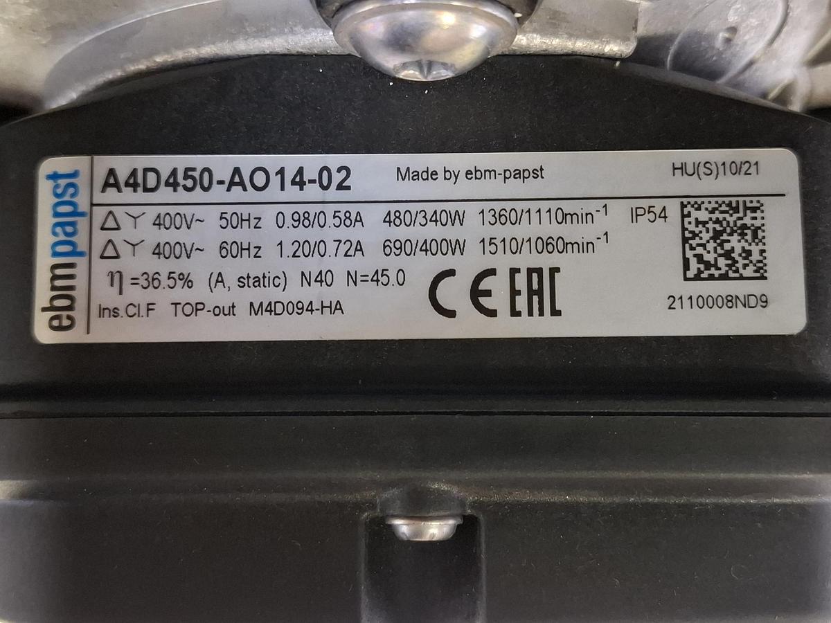 Axiallüfter, W4D450-DO14-02, 0,5KW, 400V, Ebm-papst, neu -40%