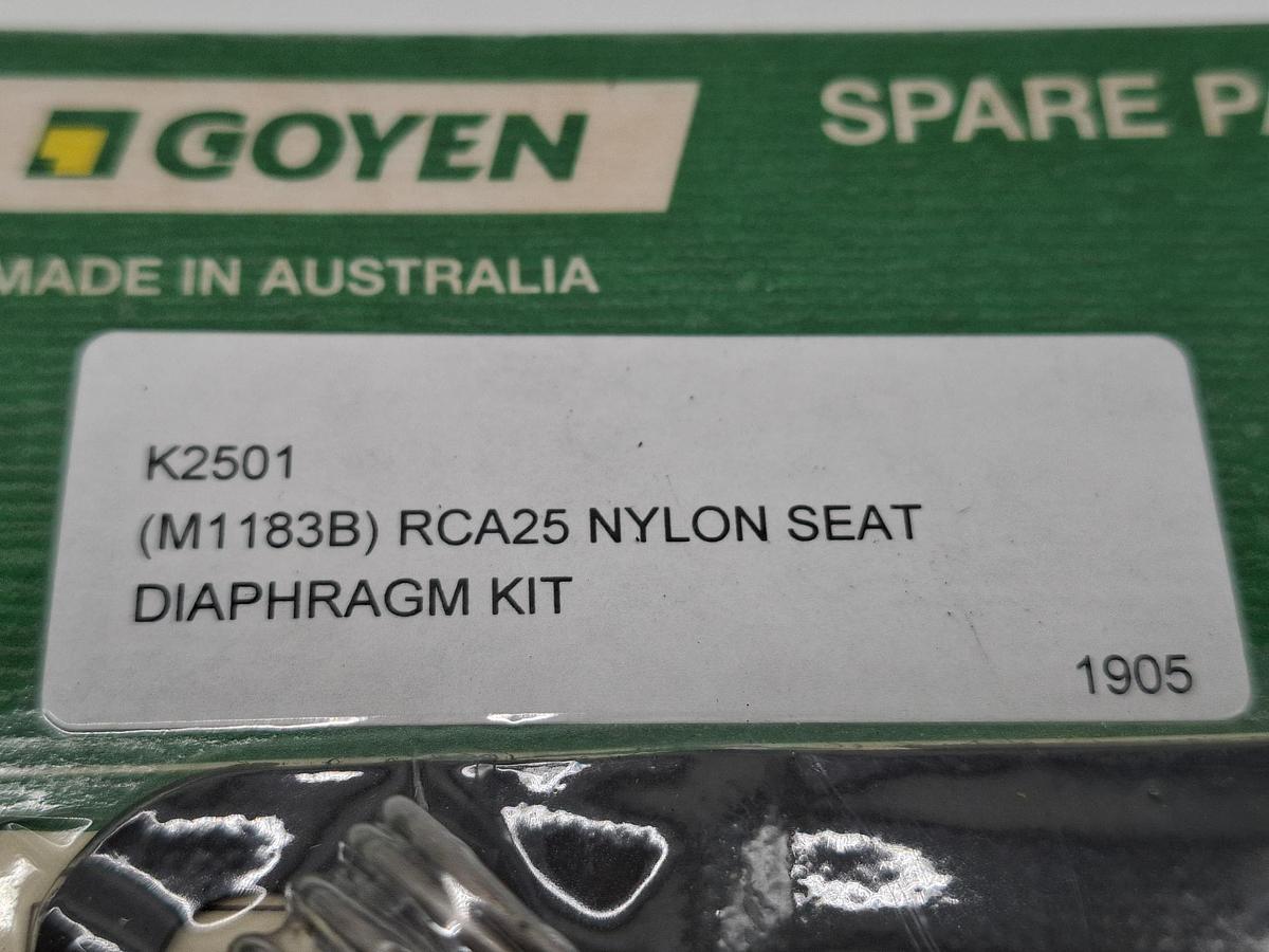 5 Stück RCA25 Nylon Sitzmembran, K2501 (M1183B) Goyen, neu