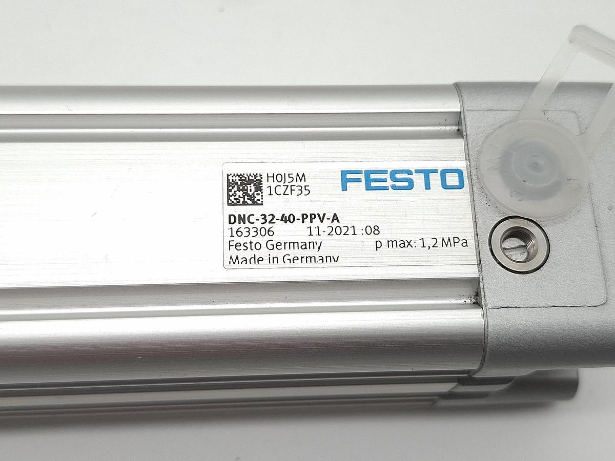 Normzylinder, Hub 40mm, DNC-32-40-PPV-A, 163306, Festo, neu