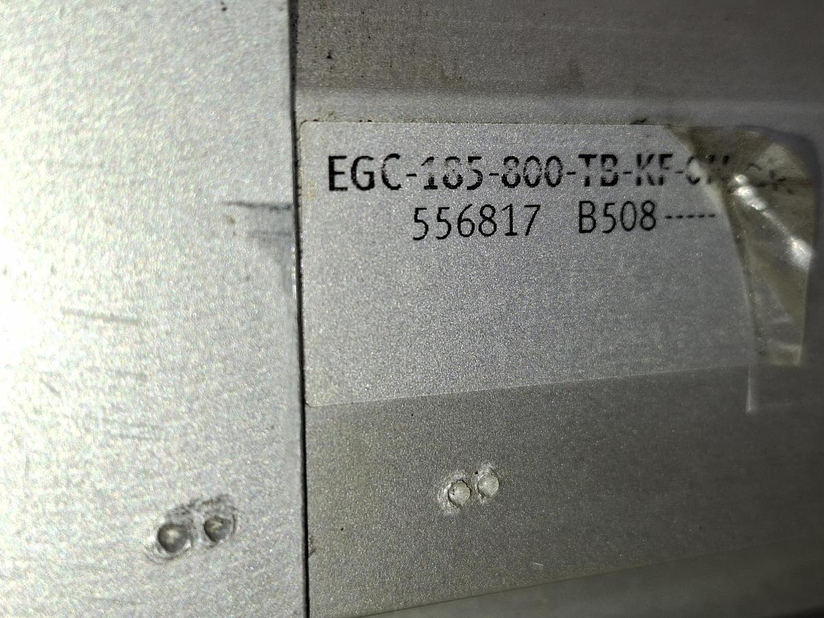 Gebraucht Linearschlitten, Zahnriemenachse, Hub 800, EGC-185-800-TB-KF-0H-CK, 556817, Festo, gebraucht