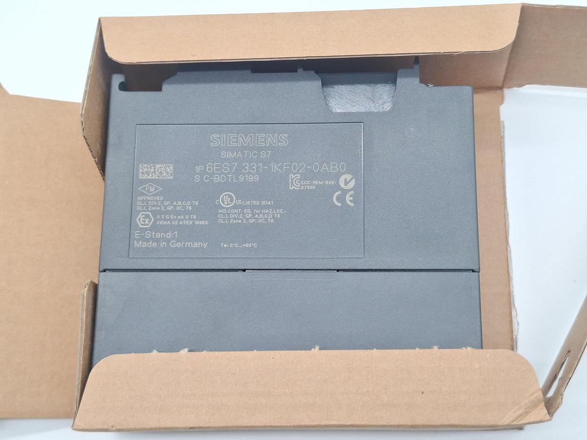 Analog Input Modul, 6ES7 331-1KF02-0AB0, Siemens, neu