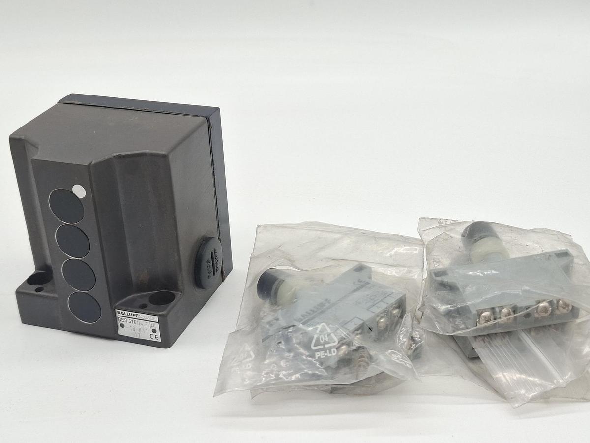 Reihengrenztaster + 4 induktive Einzelpositionsschalter, BES 516-B04-THA-16-611-11 Balluff, neu