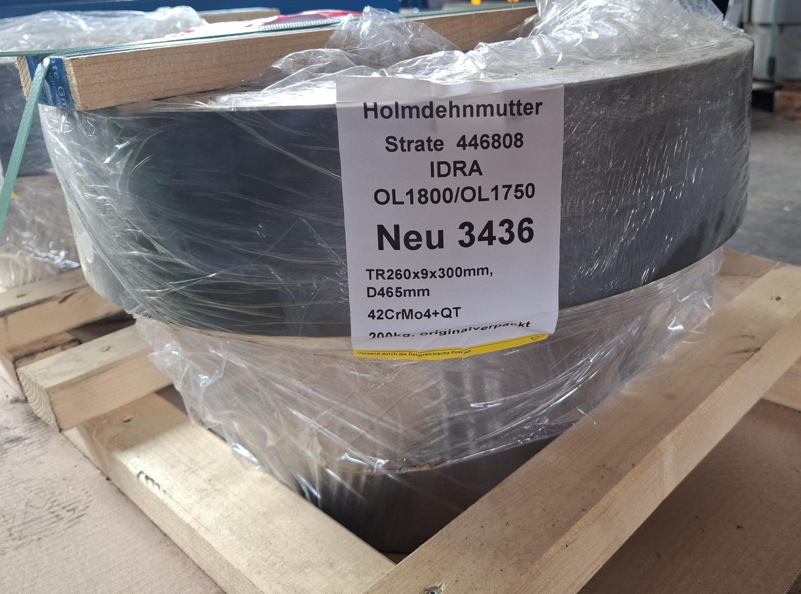 Holmdehnmutter für Druckgussmaschine IDRA OL1800, TR260x9, 446808, Idra, neu