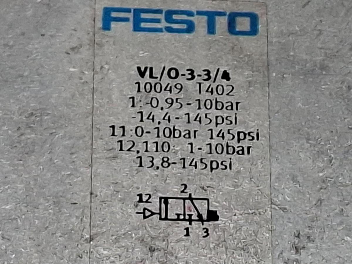 Pneumatikventil, 10049, VL/0-3-3/4, Festo, neuwertig