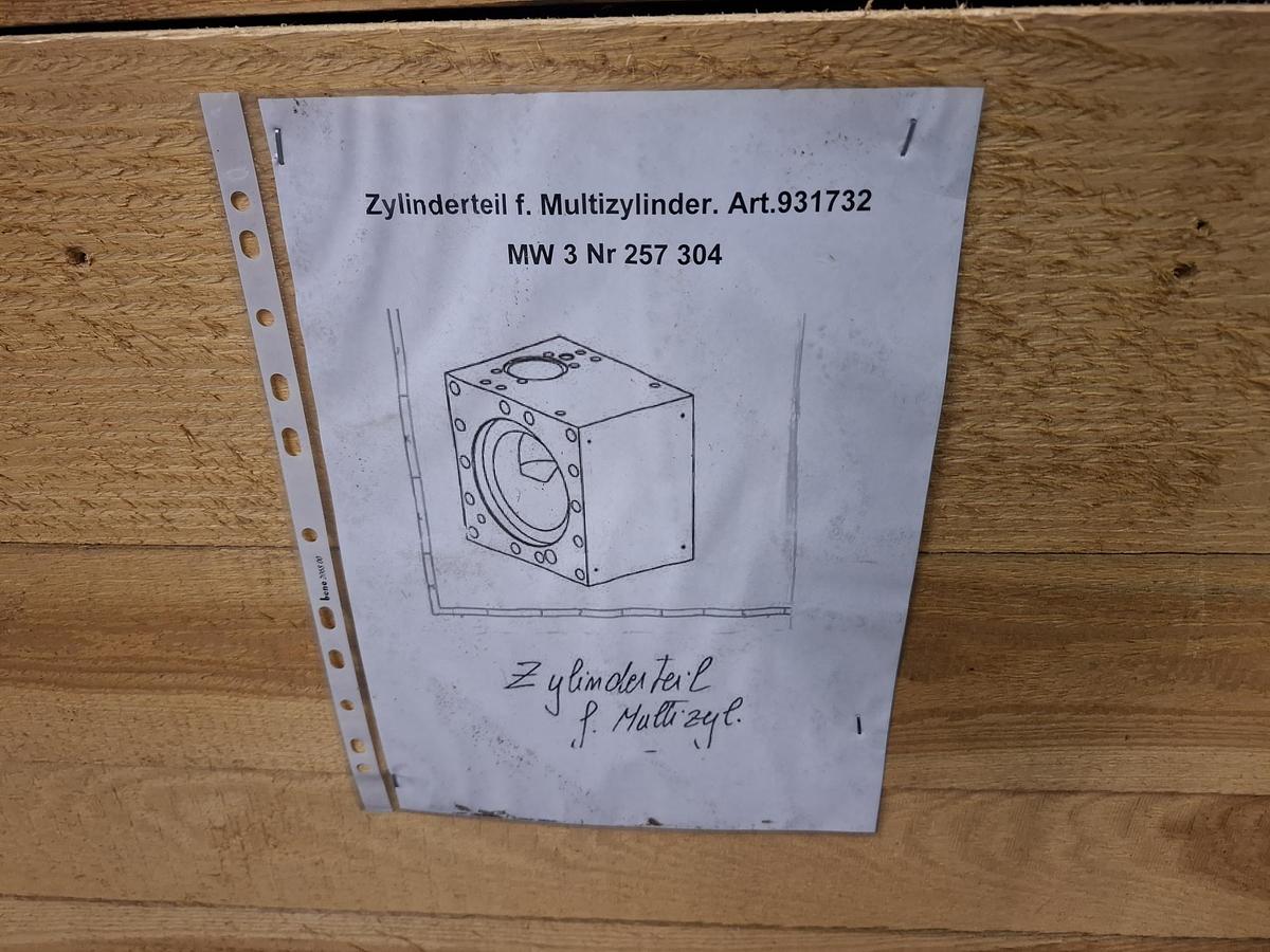 Gebraucht Zylinderteil für Multi für Druckgussmaschine GDK3500, 931732, Frech/Müller Weingarten, neu
