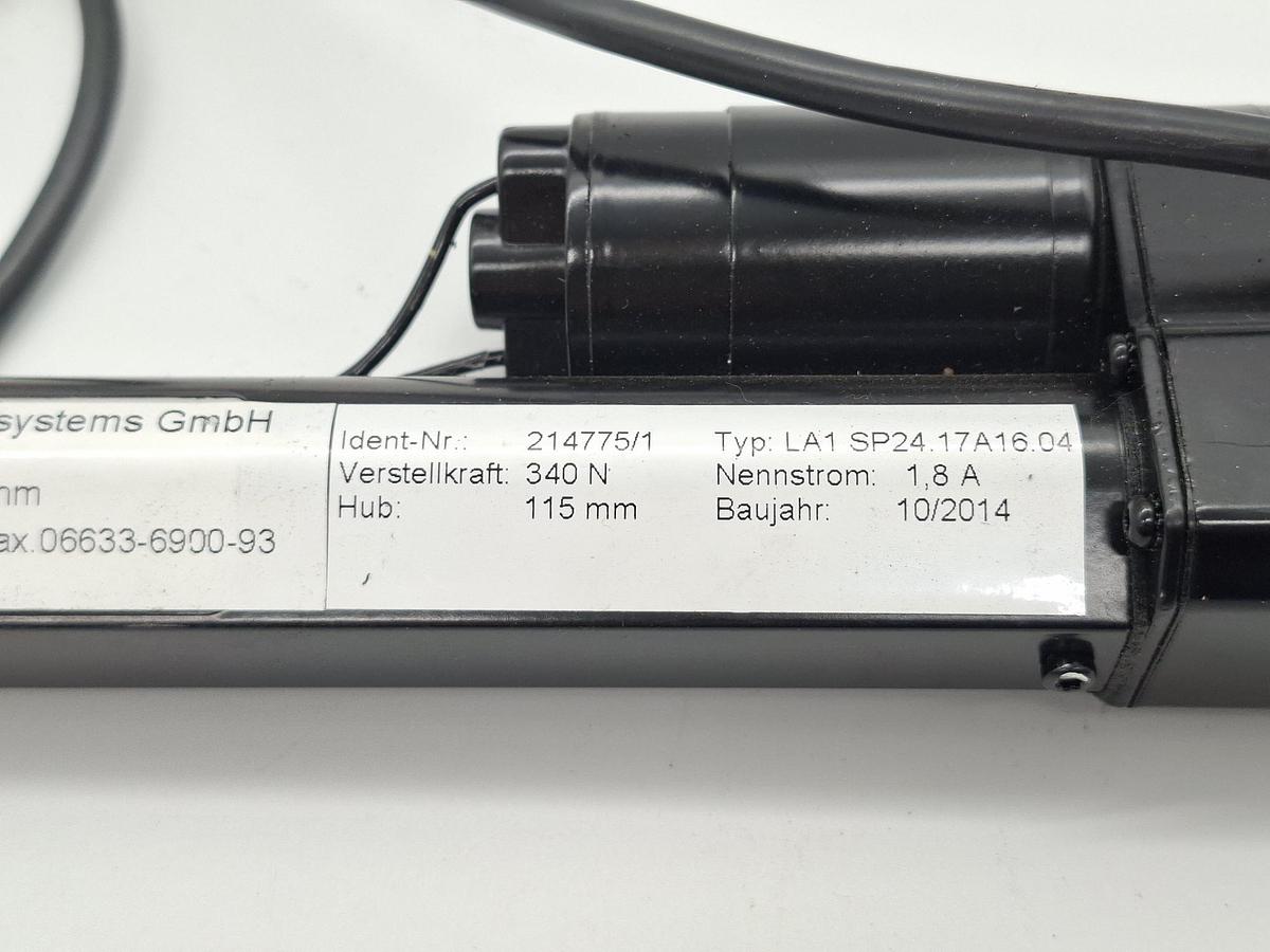 Stellantrieb, Hub 115mm, LA1 SP24 17A16 04, S+R Automation, neuwertig