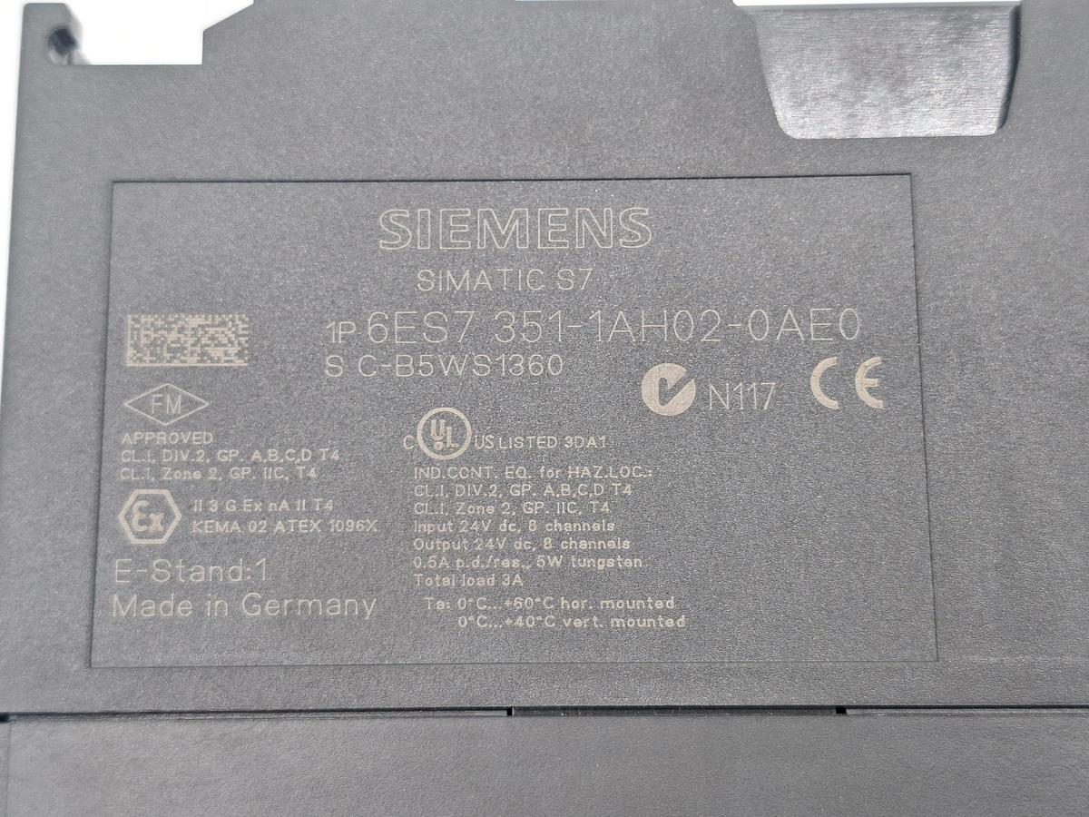 SPS-Erweiterungsmodul für S7-300-Serie, 6ES7 351-1AH02-0AE0, Siemens, neu