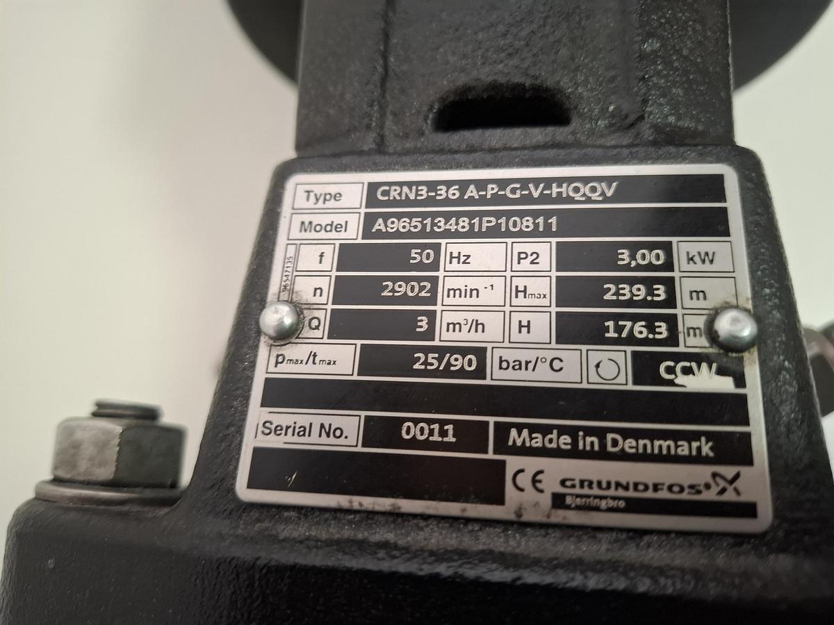 Gebraucht Kreiselpumpe, CRN3-36-A-P-G-V-HQQV, Grundfos, gebraucht-Top