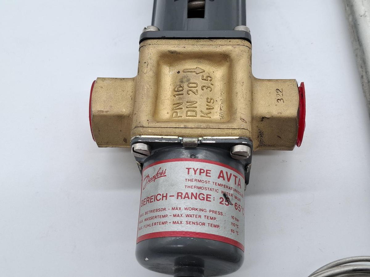 Temperaturregler, 25-65°C, Kvs 3,5, 3/4", AVTA 20, 003N3162, Danfoss, neuwertig