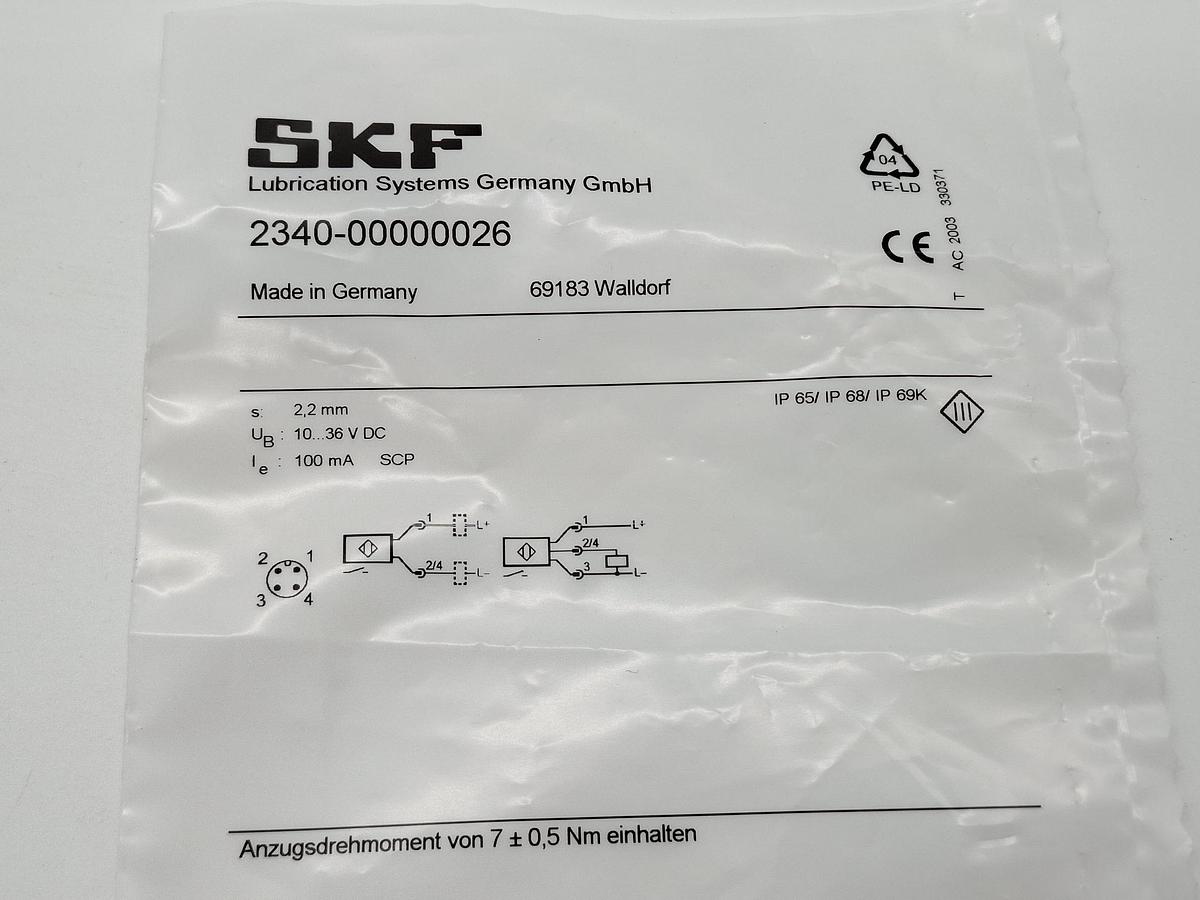 Kolbendetektor Zentralschmierung, 2340-00000026, SKF, neu