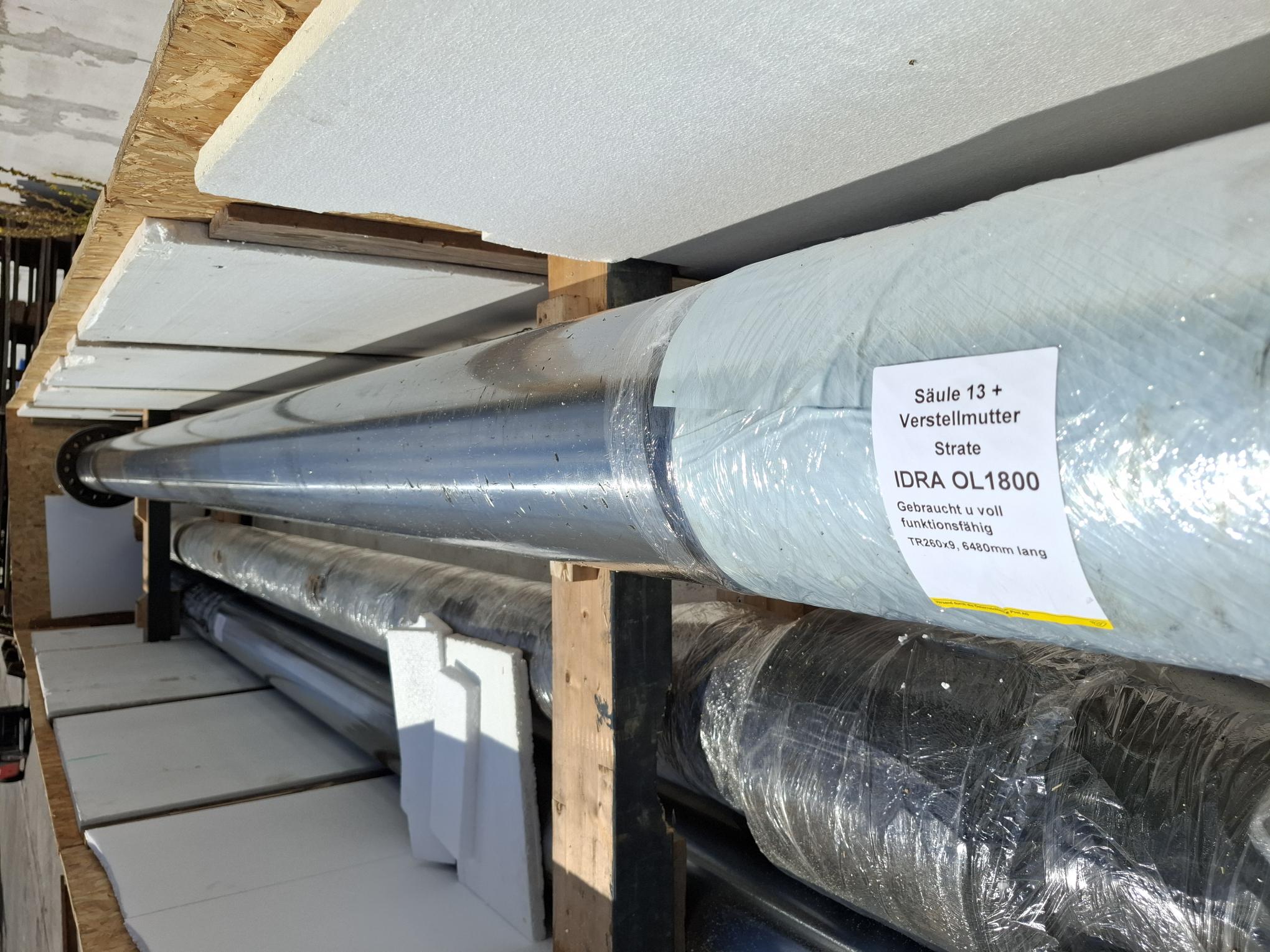 Gebraucht Ersatzsäule für IDRA OL1800 + Verstellmutter, D260mmx6480mm, (13), Idra, gebraucht