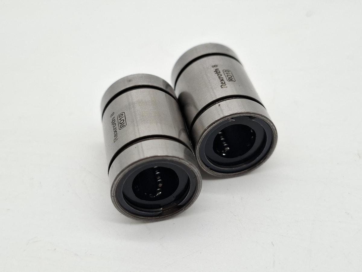 2 x 2 Stück = 4 Kugelführungsbüchsen D8mm, R060030800, D16/D8x25mm, Rexroth, neu