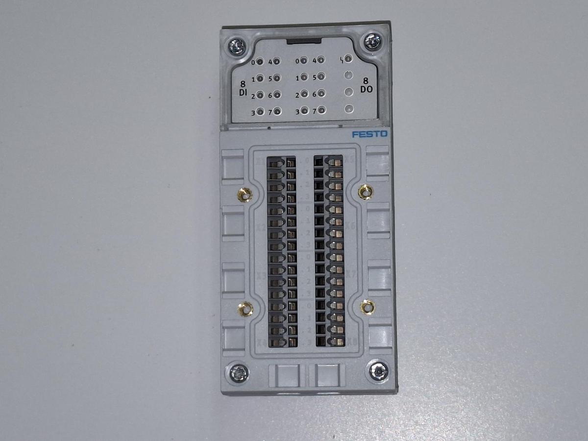 Ein und Ausgangsmodul + Anschlussblock, 526257 + 195708, Original Festo, neu
