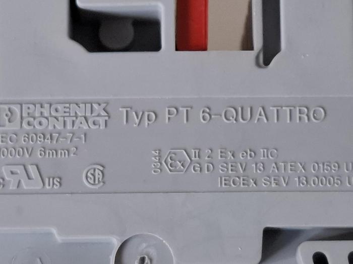 22 Stück Reihenklemme, PT Quattro Phönix, neuwertig