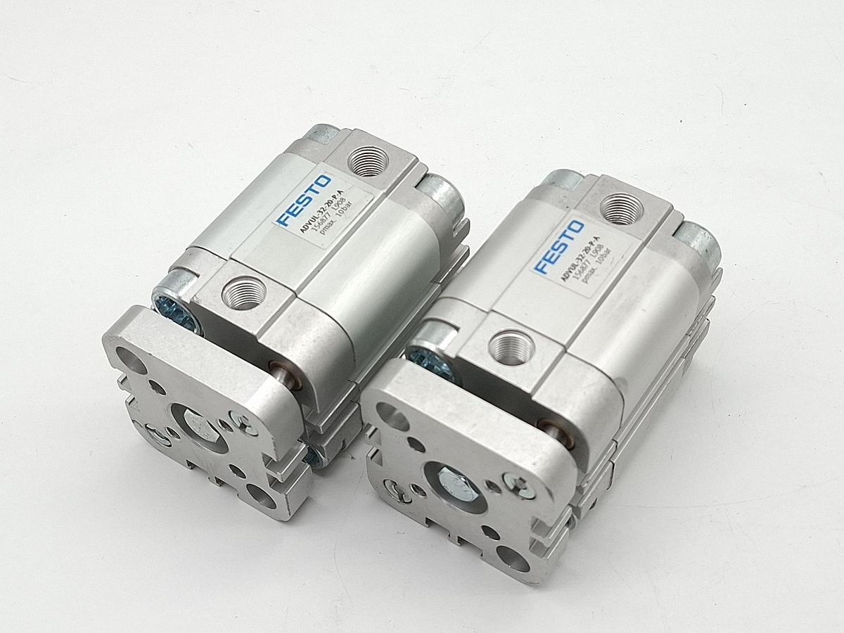 2 Stück Kompaktzylinder, Hub 20mm, ADVUL-32-20-P-A, 156877, Festo, neu