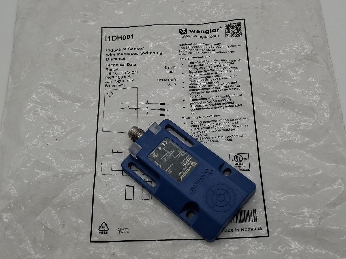 Induktiver Sensor, I1DH001, Wenglor, neu