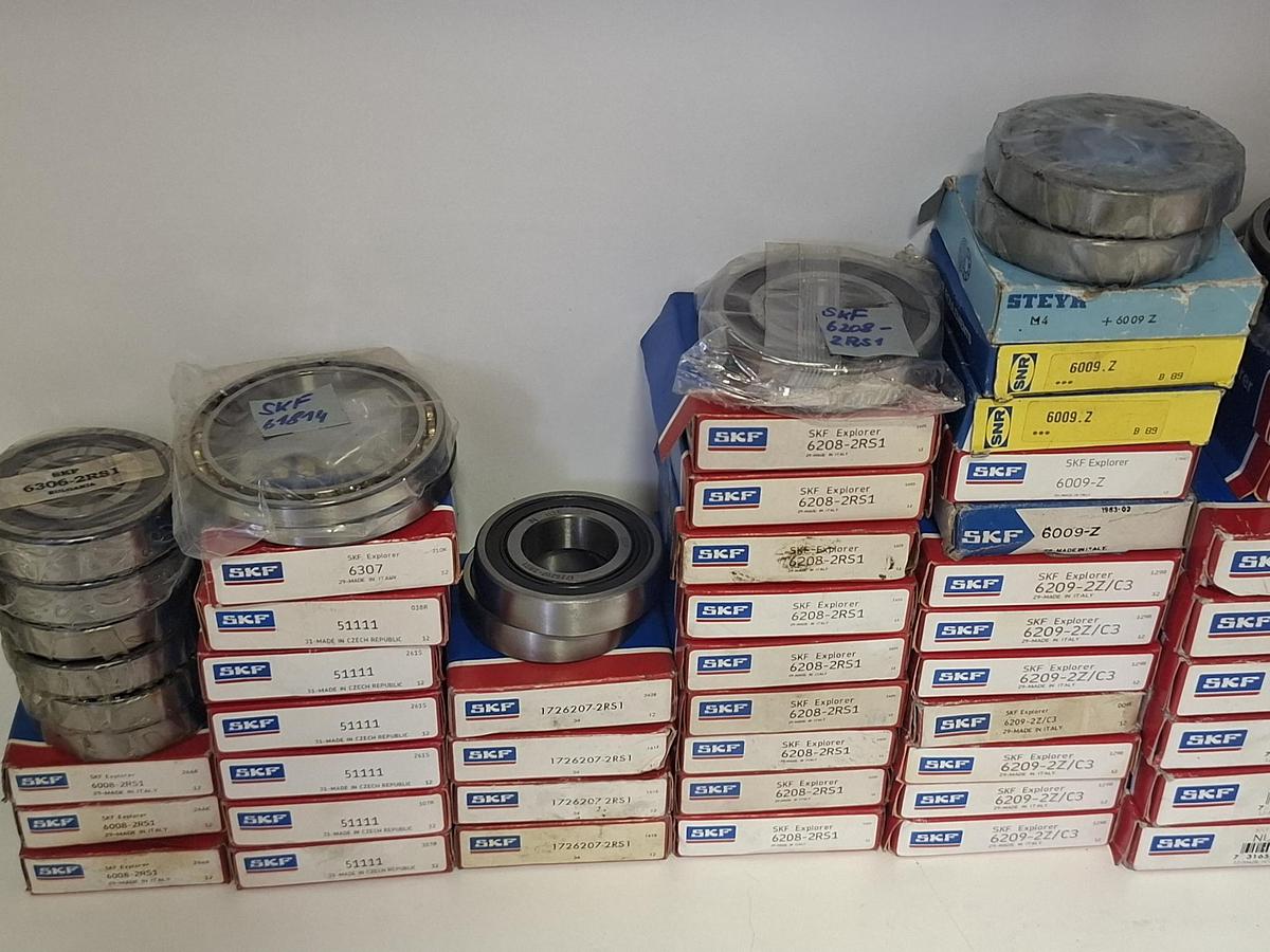 Konvolut 180 Stück Wälzlager, SKF, FAG, INA , neuwertig