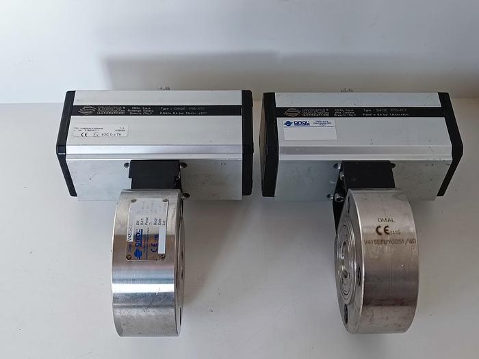 Gebraucht Edelstahl Kompakt Kugelhahn mit Pneumatikantrieb, getestet, DN32, Omol, gebraucht