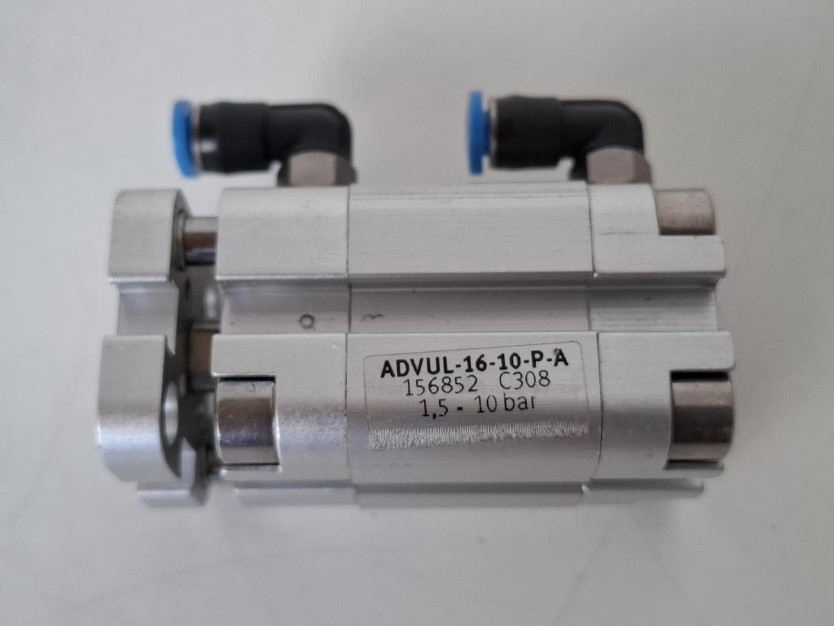 Gebraucht 2 Stück Kompaktzylinder, ADVUL-16-10-P-A, 156852, Festo, gebraucht-Top