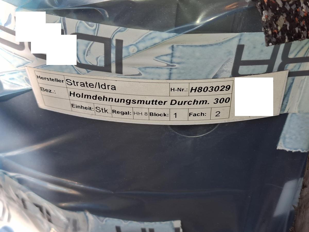 Holmdehnungsmutter für Druckgussmaschine IDRA2500, TR300x10, 41460000210109, Idra, neu