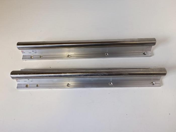 2 Stück Linearführung Welle+Tragschiene, 345mm, D20mm, WM-20-AFE1, Rexroth, neu