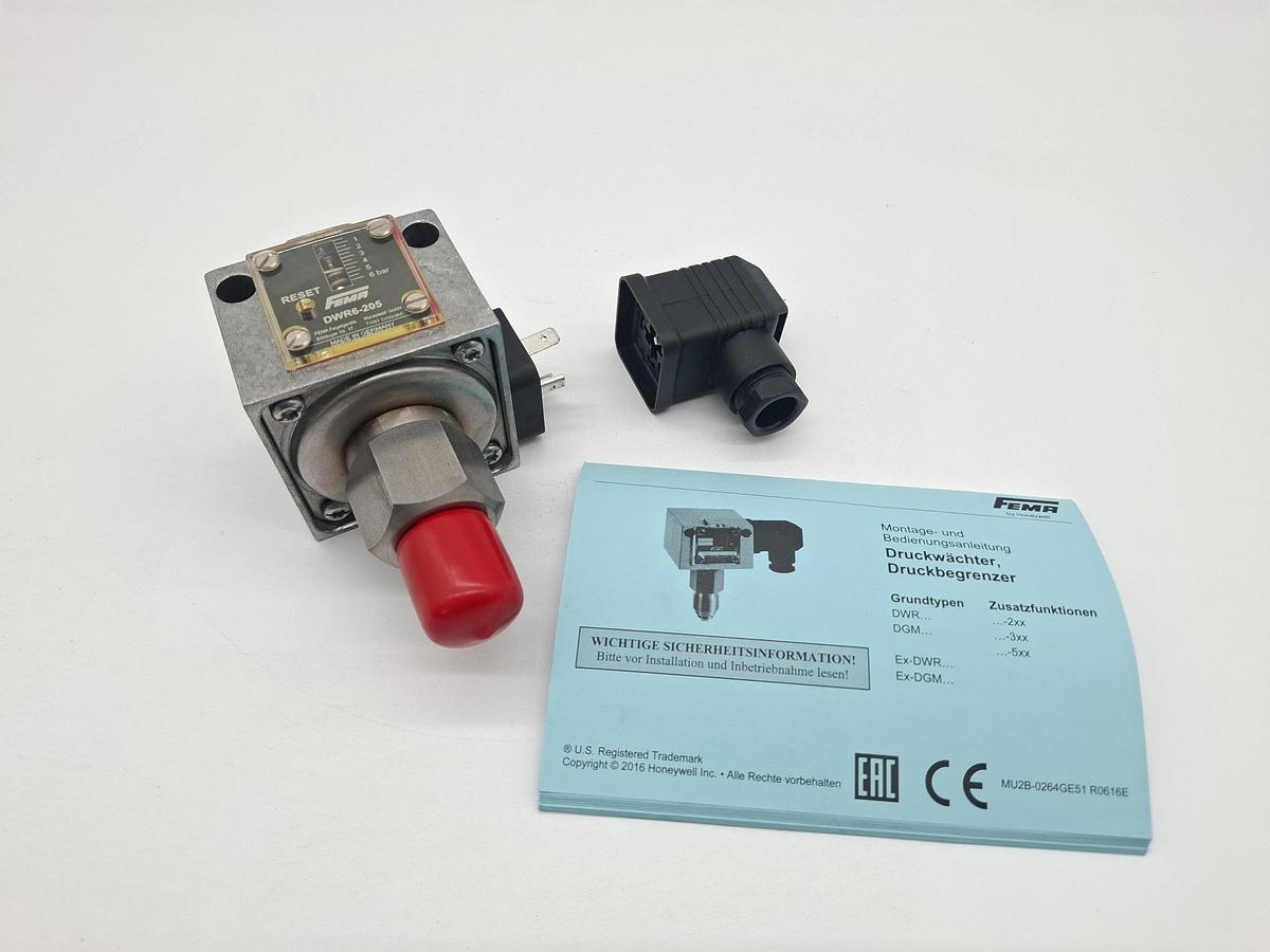 Druckschalter, Druckbegrenzer, DWR6-205, Honeywell, neu