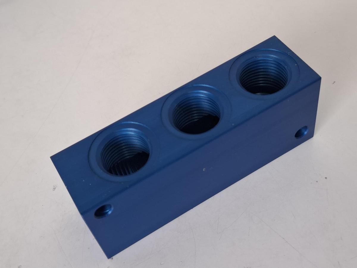 5 Stück Verteilerleiste Alu, 4x1/2", FR412A, , neu