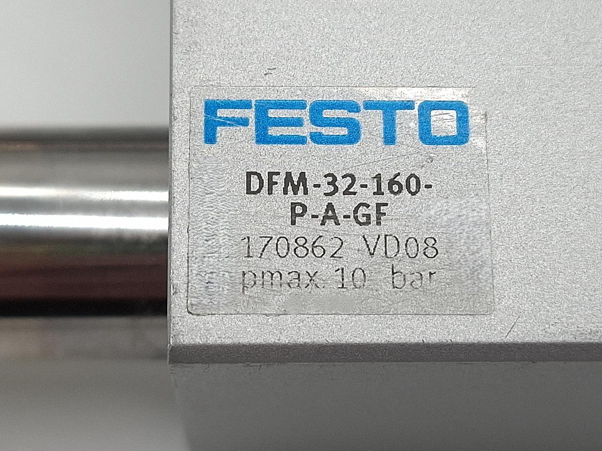 Doppelt geführter Zylinder, Hub 160mm, DFM-32-160-P-A-GF, 170862, Festo, neu