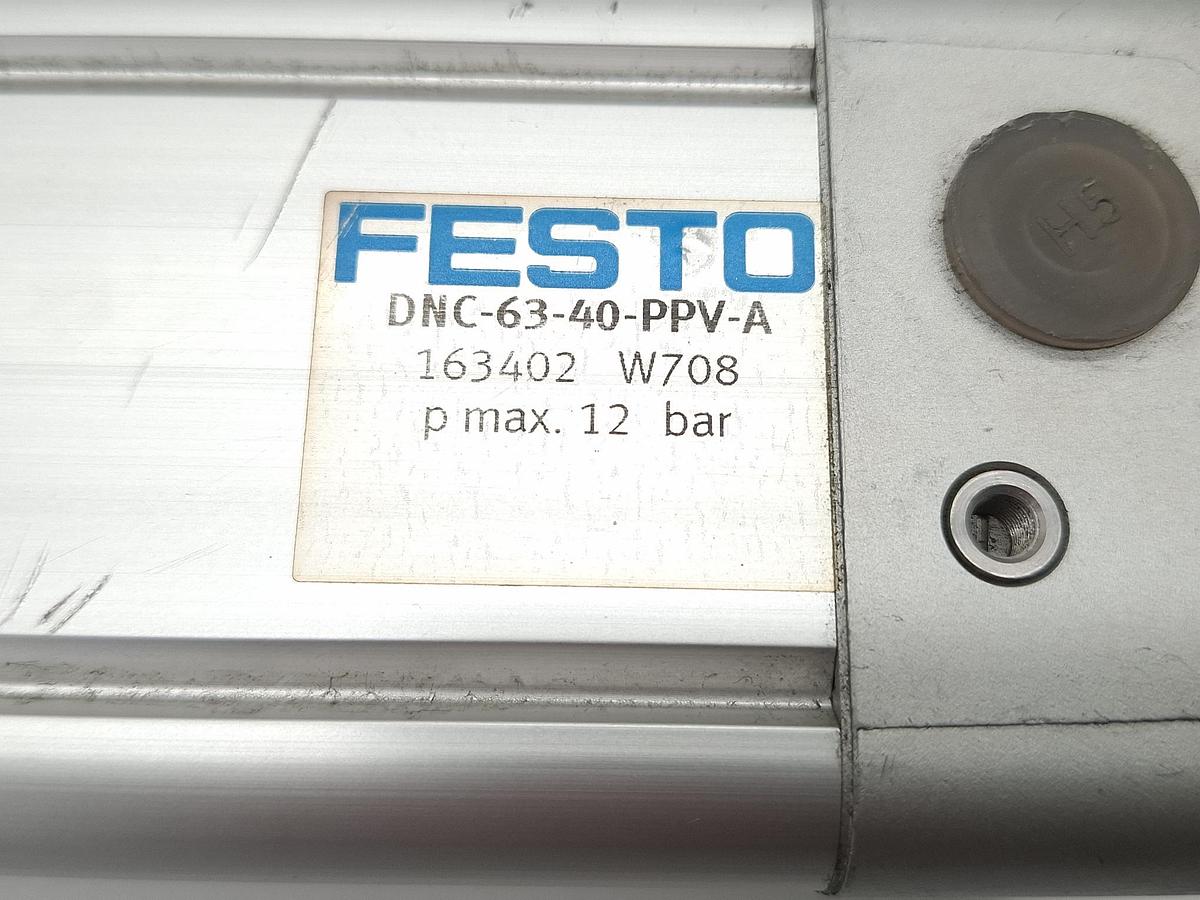 2 Stück Normzylinder, Hub 40mm, DNC-63-40-PPV-A, 163402, Festo, neuwertig