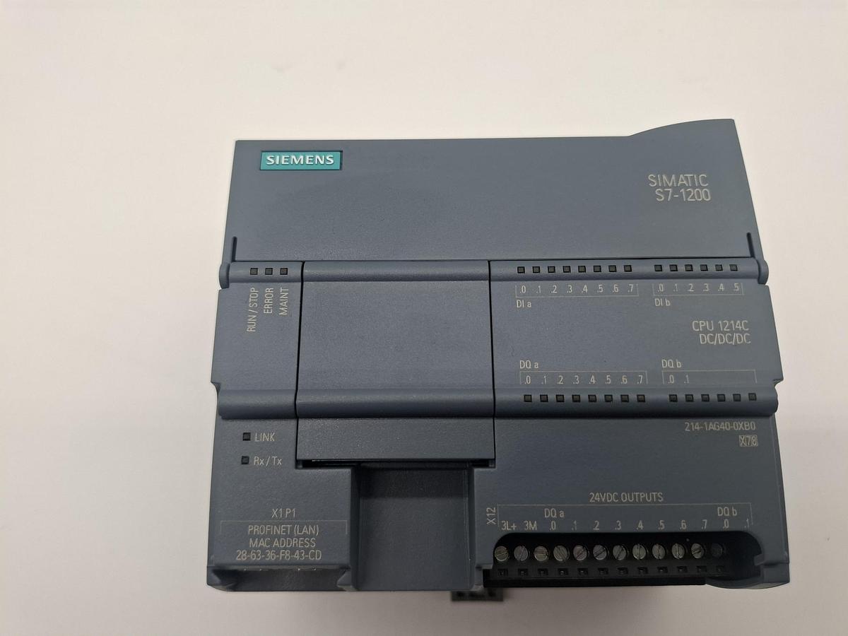 Gebraucht SIMATIC S7-1200, CPU 1214C, 6ES7 214-1AG40-0XB0, Siemens, gebraucht-Funktionszusicherung