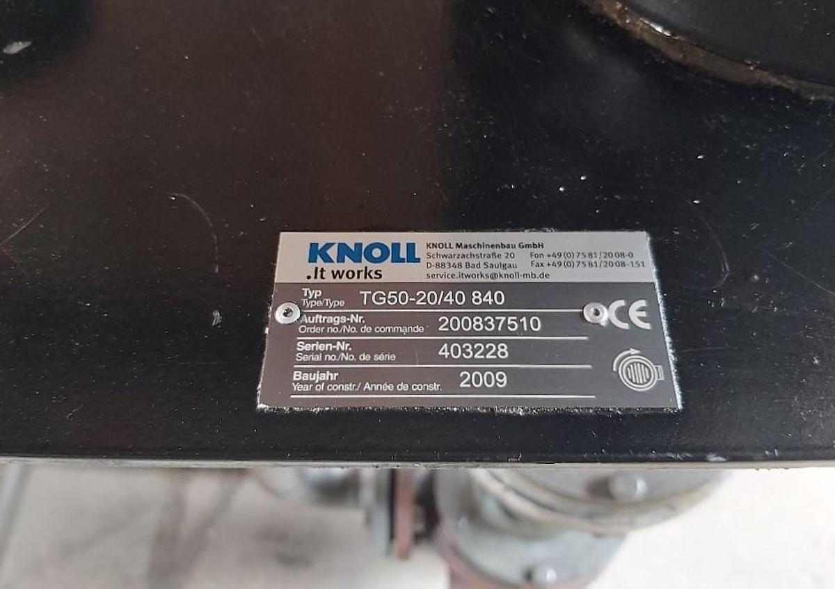 Gebraucht Eintauchpumpe, TG 50 20/40 840, 4KW, max19m, max70m³/h, Knoll,  gebraucht