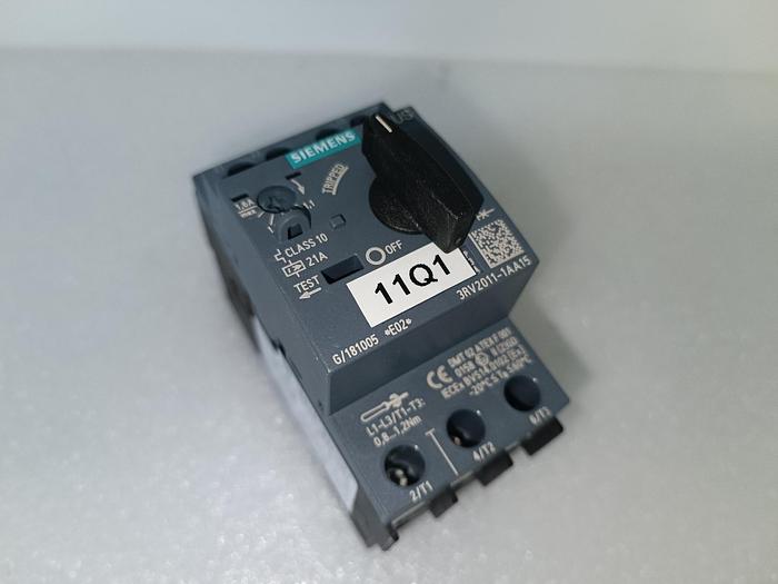 Gebraucht 2 Stück Motorschutzschalter, Sirius, 1,1 - 1,6A, 3RV2011-1AA15, Siemens, gebraucht-Top
