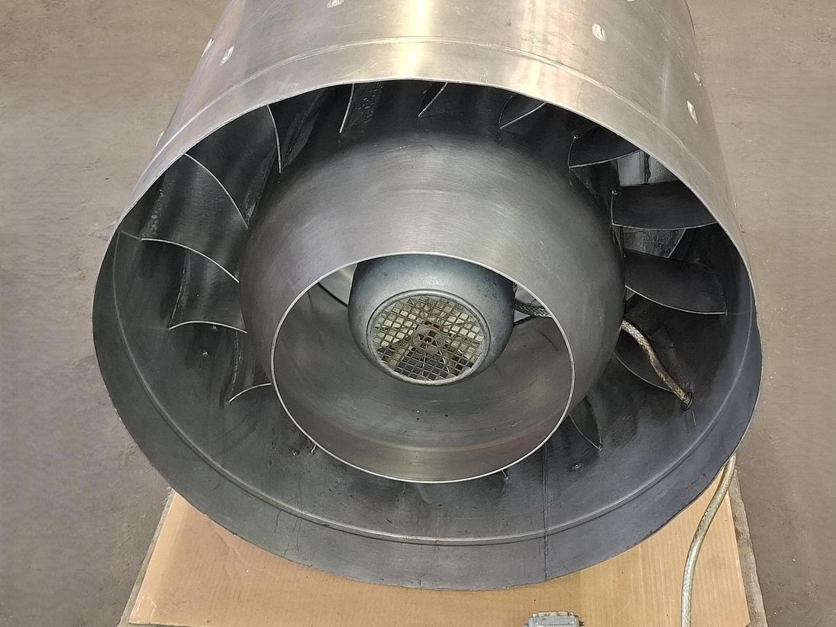 Gebraucht Hochdruck Rohrventilator aus Alu, AD710mm, TDE 500 D4, Ruck, gebraucht