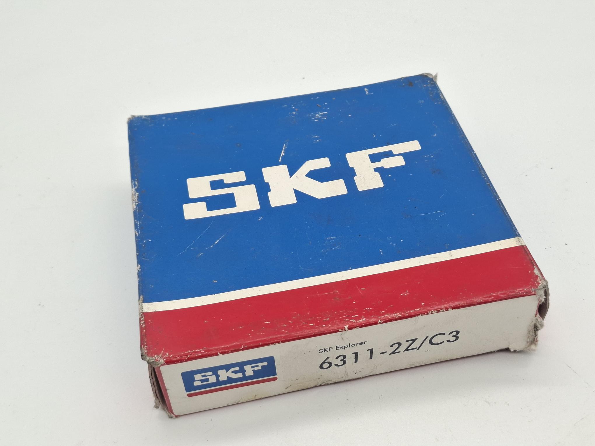 2 Stück Rillenkugellager, 6311-2Z/C3, SKF, neu